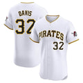 Davalo P.Pirates #32 Henry Davis Player White Home Limited Elite Stitched Jerseys