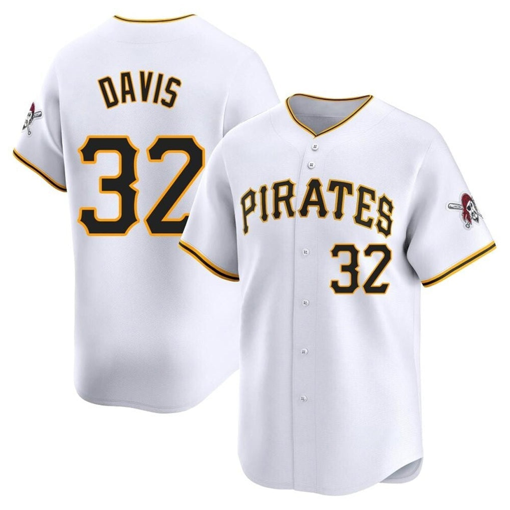 Davalo P.Pirates #32 Henry Davis Player White Home Limited Stitched Jerseys