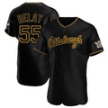 Davalo P.Pirates #55 Jason Delay Player Black Home Limited Elite Stitched Jerseys
