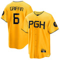 Davalo P.Pirates #6 Konnor Griffin Player Gold City Connect Home Game Stitched Jerseys