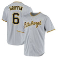 Davalo P.Pirates #6 Konnor Griffin Player Gray Road Home Game Stitched Jerseys