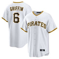 Davalo P.Pirates #6 Konnor Griffin Player White Home Game Stitched Jerseys