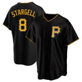 Davalo P.Pirates #8 Willie Stargell Player Black Alternate 2025 Home Game Stitched Jerseys