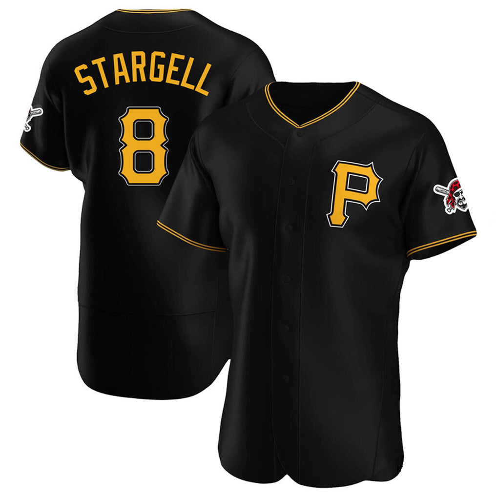 Davalo P.Pirates #8 Willie Stargell Player Black Alternate 2025 Home Limited Elite Stitched Jerseys