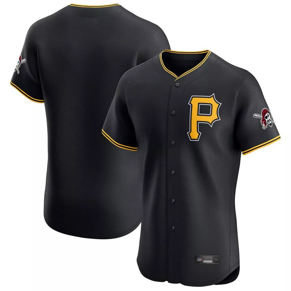 Davalo P.Pirates Blank Player Black Alternate 2025 Home Limited Elite Stitched Jerseys