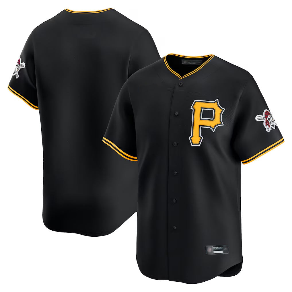 Davalo P.Pirates Blank Player Black Alternate Limited Game Stitched Jerseys