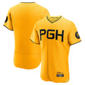 Davalo P.Pirates Blank Player Gold City Connect Home Limited Stitched Jerseys