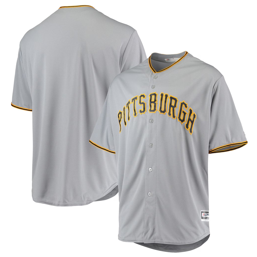 Davalo P.Pirates Blank Player Gray Road Home Game Stitched Jerseys