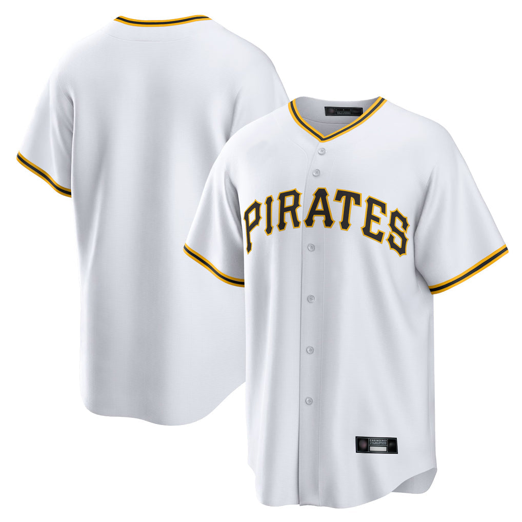 Davalo P.Pirates Blank Player White Home Game Stitched Jerseys