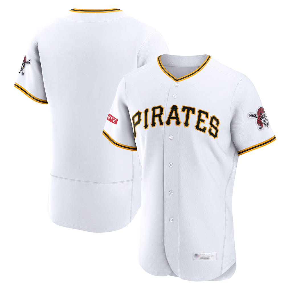 Davalo P.Pirates Blank Player White Home Limited Elite Stitched Jerseys