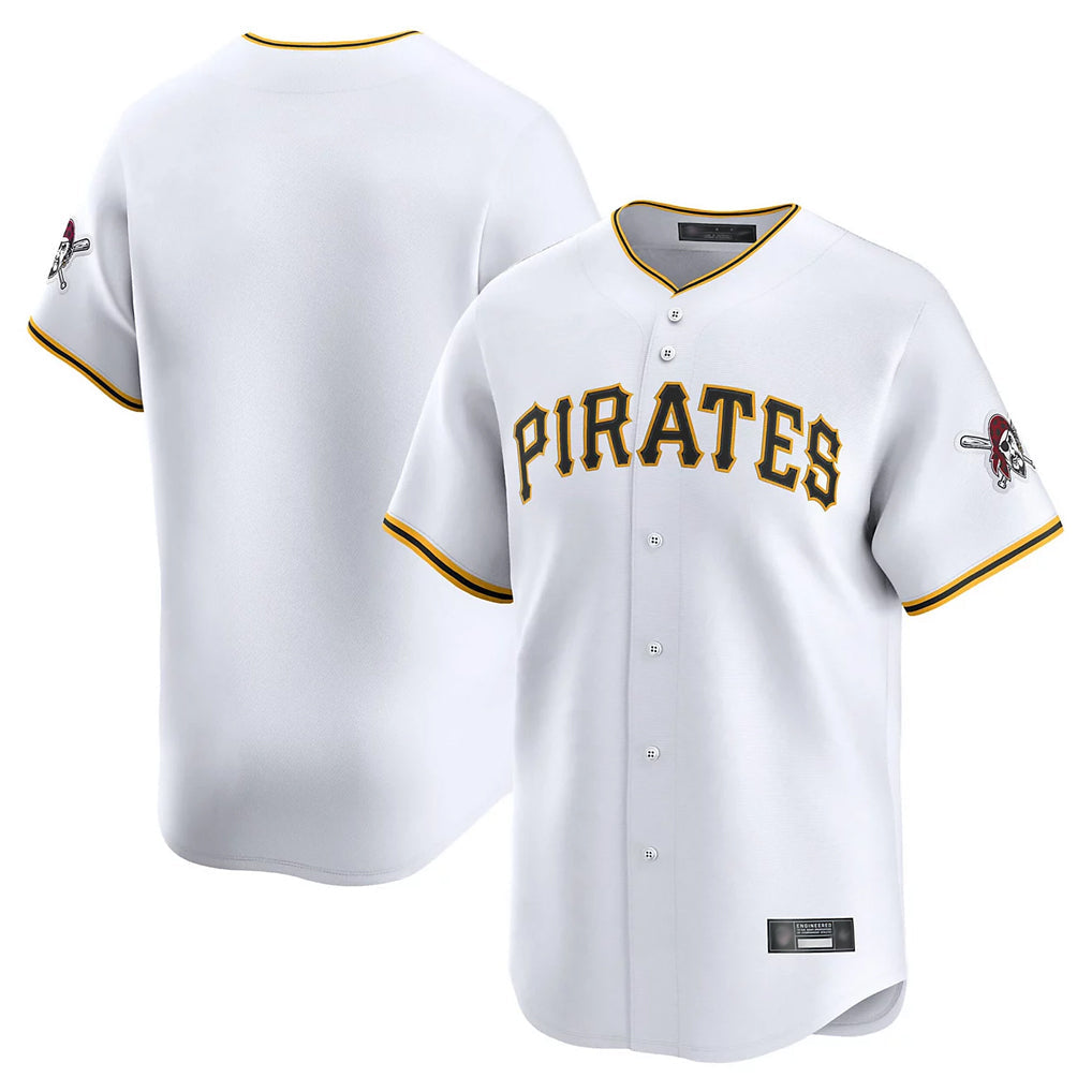 Davalo P.Pirates Blank Player White Home Limited Stitched Jerseys