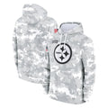 Davalo P.Steelers Arctic Camo Limited Salute to Service Pullover Hoodies Game Blank Player Stitched Jerseys