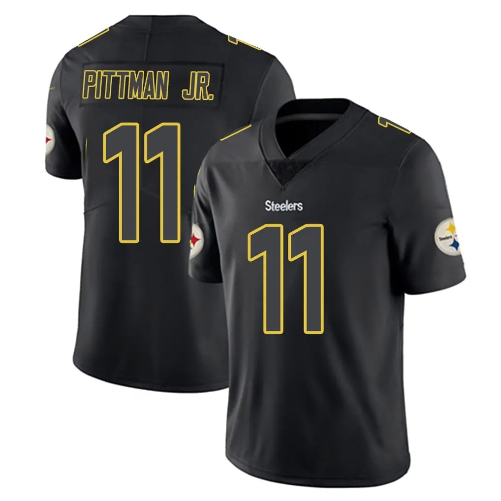 Davalo P.Steelers #11 Michael Pittman Jr. Player Black Impact Limited Home Game Stitched Jerseys