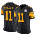 Davalo P.Steelers #11 Michael Pittman Jr. Player Black Limited 2nd Alternate Vapor F.U.S.E. Home Game Stitched Jerseys