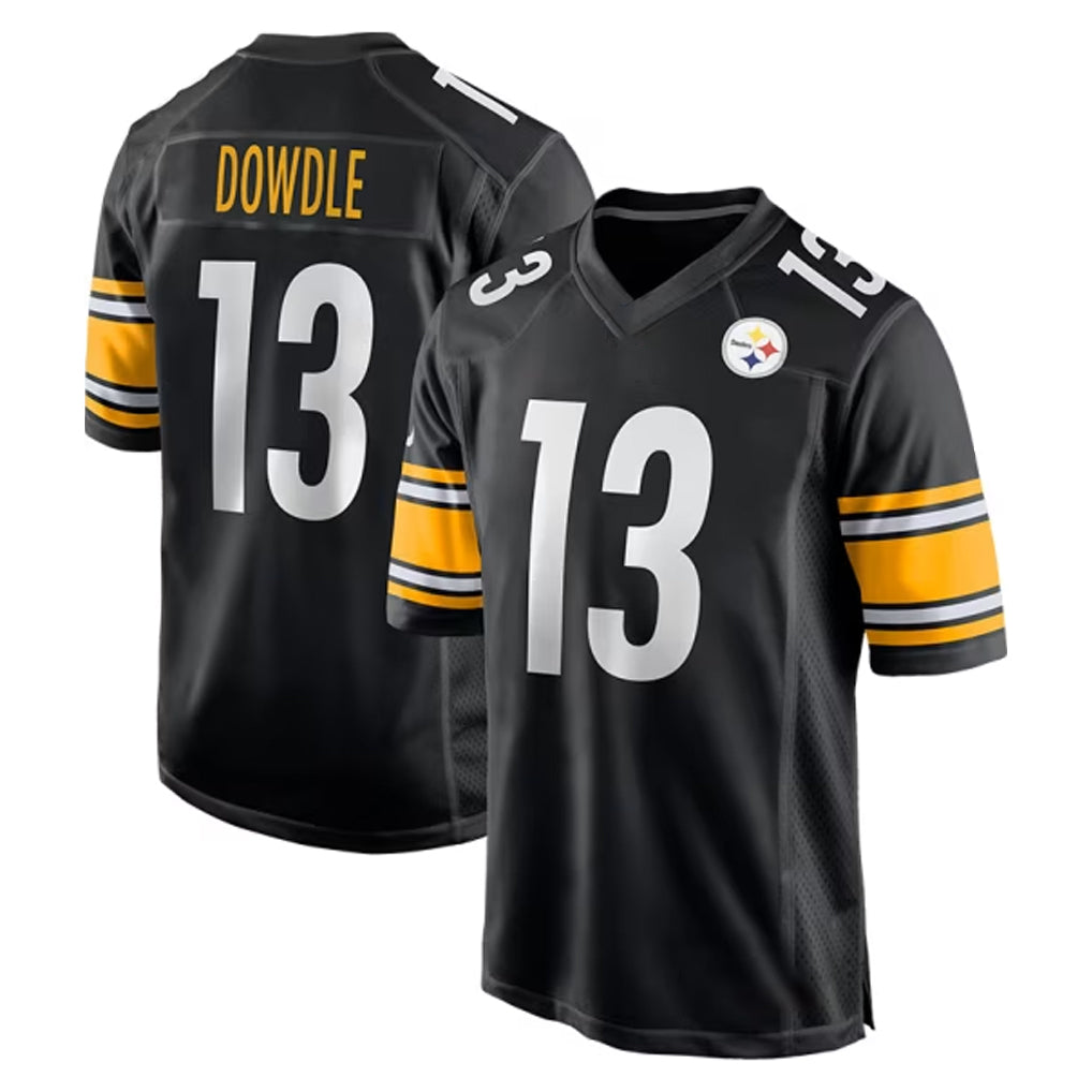 Davalo P.Steelers #13 Rico Dowdle Player Black Home Game Stitched Jerseys