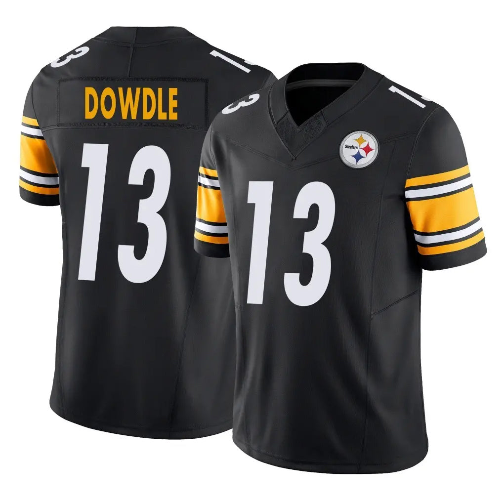 Davalo P.Steelers #13 Rico Dowdle Player Black Limited Vapor F.U.S.E. Home Game Stitched Jerseys