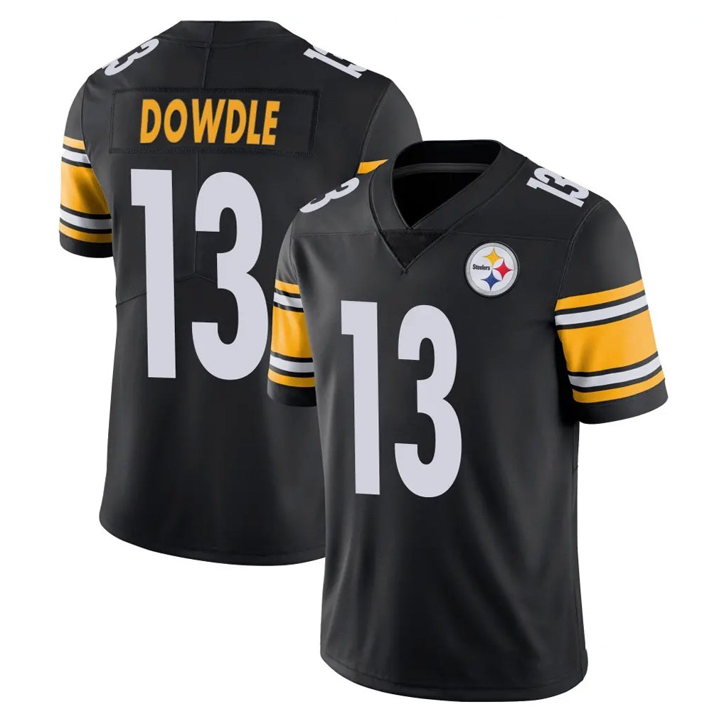 Davalo P.Steelers #13 Rico Dowdle Player Black Limited Vapor Untouchable Home Game Stitched Jerseys