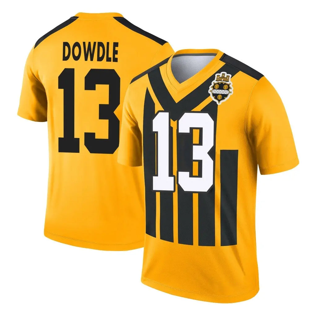 Davalo P.Steelers #13 Rico Dowdle Player Gold Legend Limited 1933 Throwback Performance Home Game Stitched Jerseys