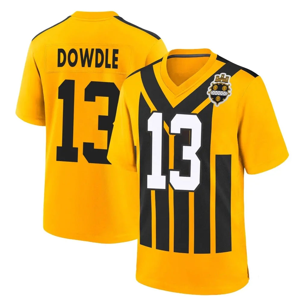 Davalo P.Steelers #13 Rico Dowdle Player Gold Limited 1933 Throwback Home Game Stitched Jerseys