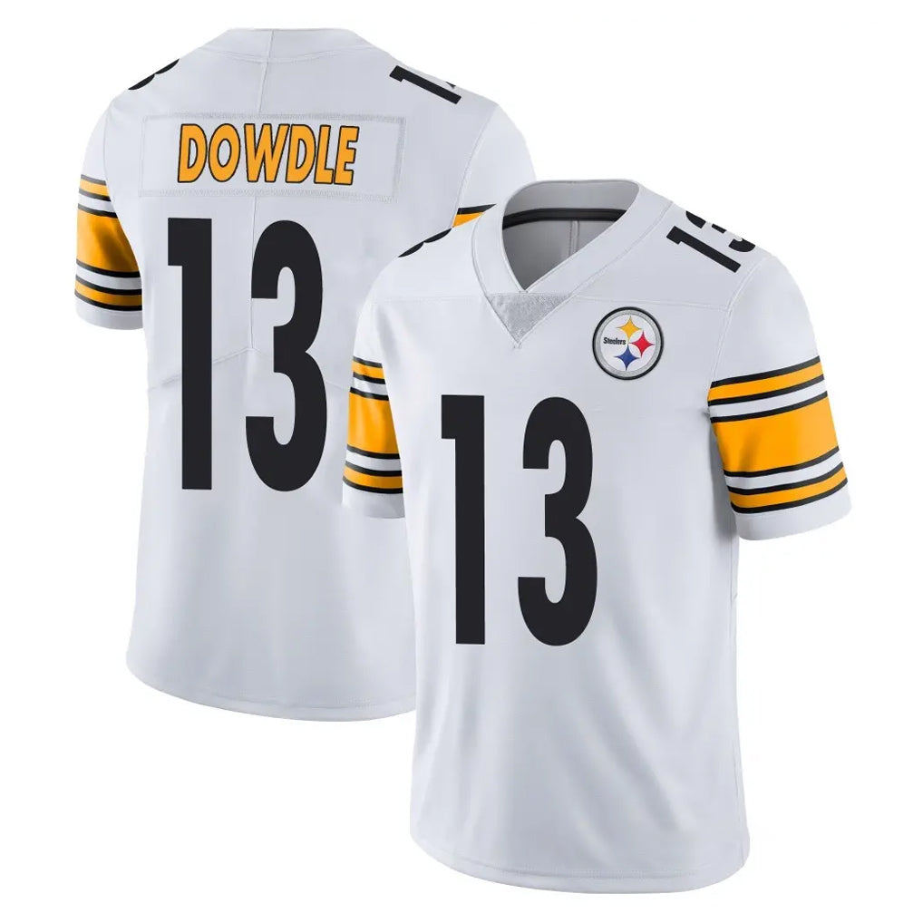 Davalo P.Steelers #13 Rico Dowdle Player White Limited Vapor Untouchable Home Game Stitched Jerseys