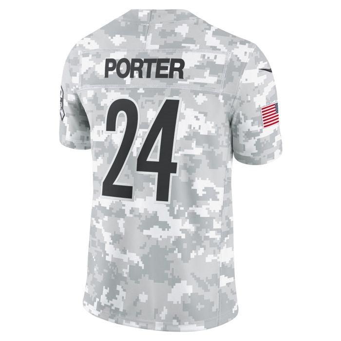 Davalo P.Steelers #24 Joey Porter Jr. Limited Salute to Service Jerseys