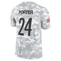 Davalo P.Steelers #24 Joey Porter Jr. Limited Salute to Service Stitched Jerseys