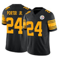 Davalo P.Steelers #24 Joey Porter Jr. Player Black Limited 2nd Alternate Vapor F.U.S.E. Home Game Stitched Jerseys