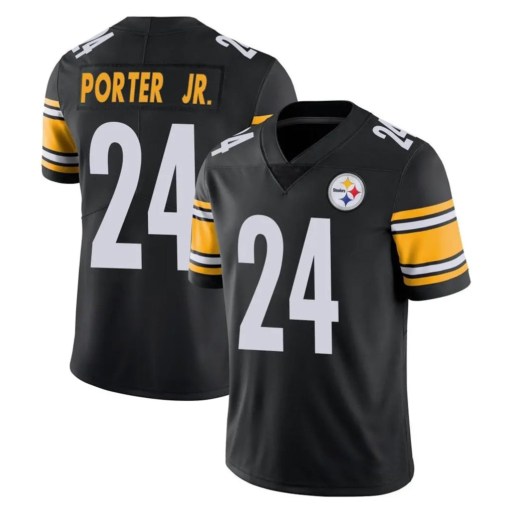 Davalo P.Steelers #24 Joey Porter Jr. Player Black Limited Vapor Untouchable Home Game Stitched Jerseys