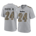 Davalo P.Steelers #24 Joey Porter Jr. Player Gray Atmosphere Fashion Home Game Stitched Jerseys