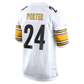Davalo P.Steelers #24 Joey Porter Jr. White Away Game Jerseys