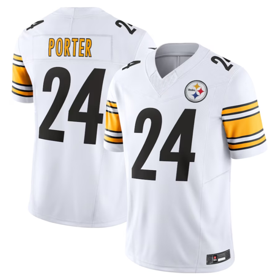 Davalo P.Steelers #24 Joey Porter Jr. Vapor F.U.S.E. Limited Home Stitched Jerseys