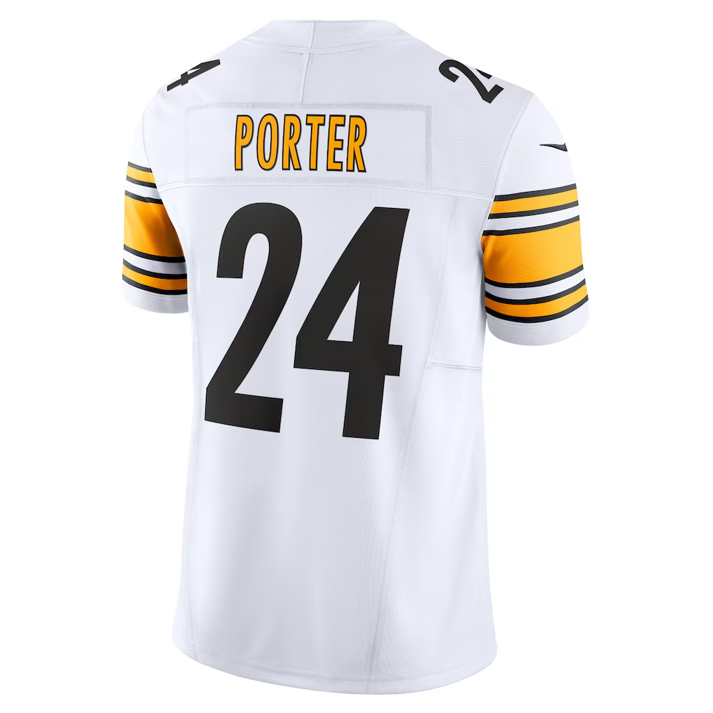 Davalo Player P.Steelers #24 Joey Porter Jr. White Vapor F.U.S.E. Limited Stitched Jerseys