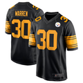 Davalo P.Steelers #30 Jaylen Warren Black Alternate Game American Stitched Jersey