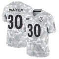 Davalo P.Steelers #30 Jaylen Warren Player Arctic Camo Salute to Service Limited Stitched Jerseys