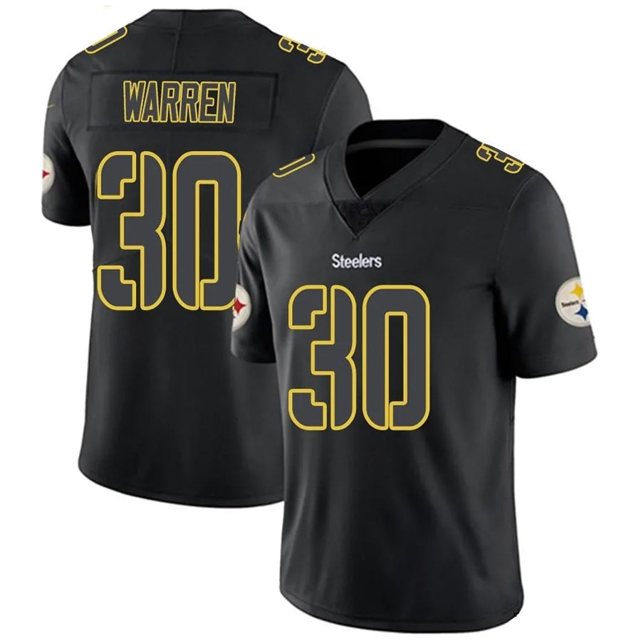 Davalo P.Steelers #30 Jaylen Warren Player Black Impact Limited Stitched Jerseys