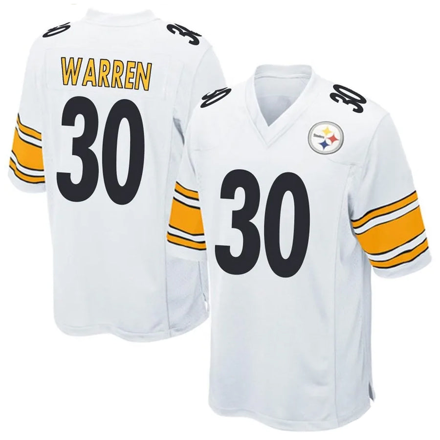 Davalo P.Steelers #30 Jaylen Warren Player Game White Stitched Jerseys