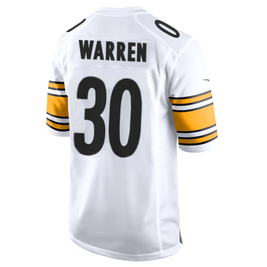 Davalo P.Steelers #30 Jaylen Warren White Game American Stitched Jerseys