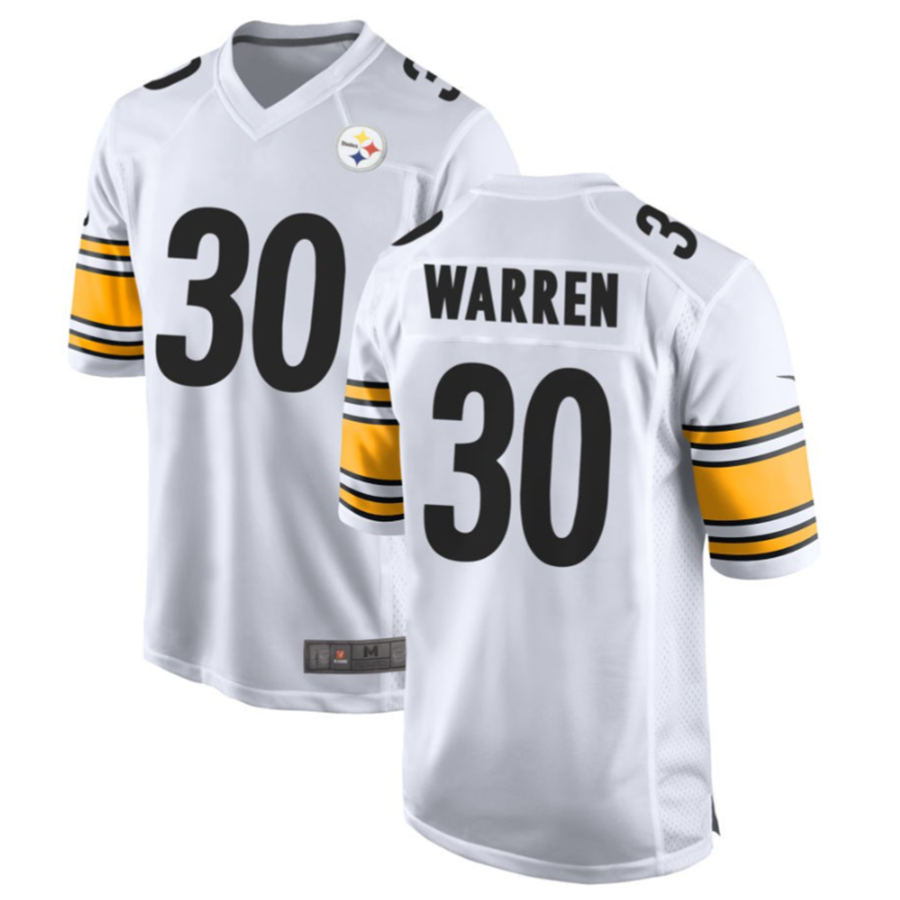 Davalo P.Steelers #30 Jaylen Warren White Game American Stitched Jersey