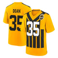 Davalo P.Steelers #35 Jamel Dean Player Gold Limited 1933 Throwback Home Game Stitched Jerseys