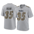 Davalo P.Steelers #35 Jamel Dean Player Gray Atmosphere Fashion Home Game Stitched Jerseys