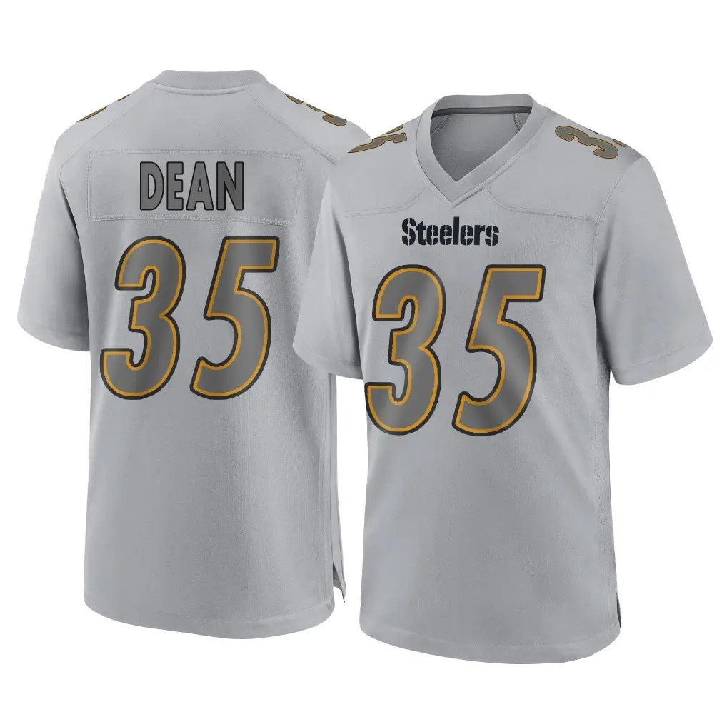 Davalo P.Steelers #35 Jamel Dean Player Gray Atmosphere Fashion Home Game Stitched Jerseys