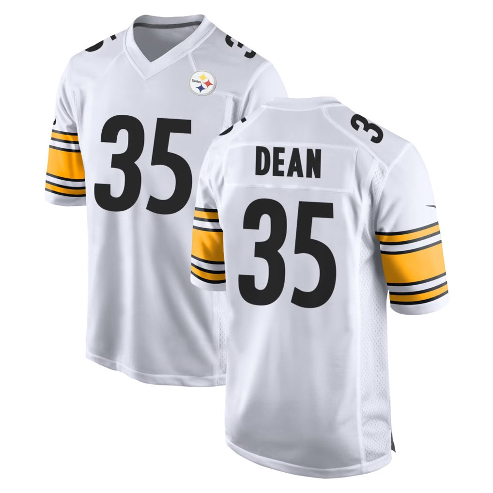 Davalo P.Steelers #35 Jamel Dean Player White Home Game Stitched Jerseys