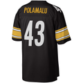 Davalo P.Steelers #43 Troy Polamalu Mitchell & Ness Black Legacy Replica Stitched Jerseys