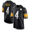 Davalo P.Steelers #4 DK Metcalf Player Black Home Game Stitched Jerseys