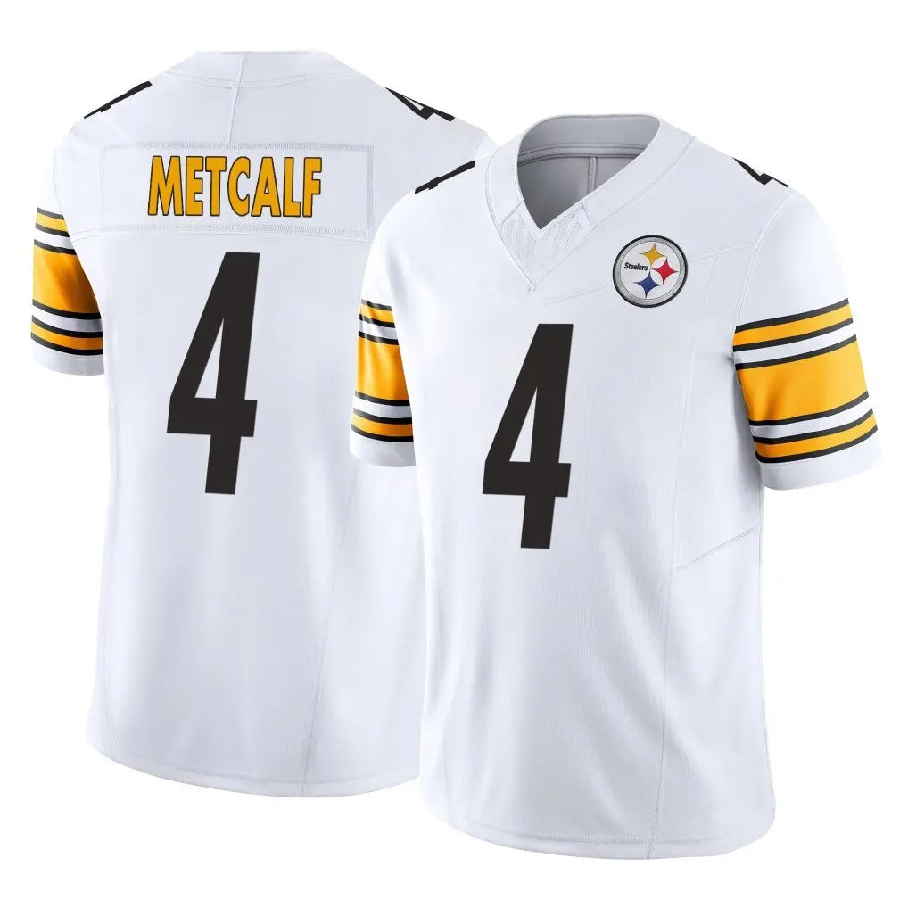 Davalo P.Steelers #4 DK Metcalf Player White Limited Vapor F.U.S.E. Home Game Stitched Jerseys