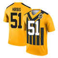 Davalo P.Steelers #51 Nick Herbig Player Gold Legend Limited 1933 Throwback Performance Home Game Stitched Jerseys