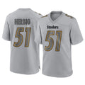 Davalo P.Steelers #51 Nick Herbig Player Gray Atmosphere Fashion Home Game Stitched Jerseys