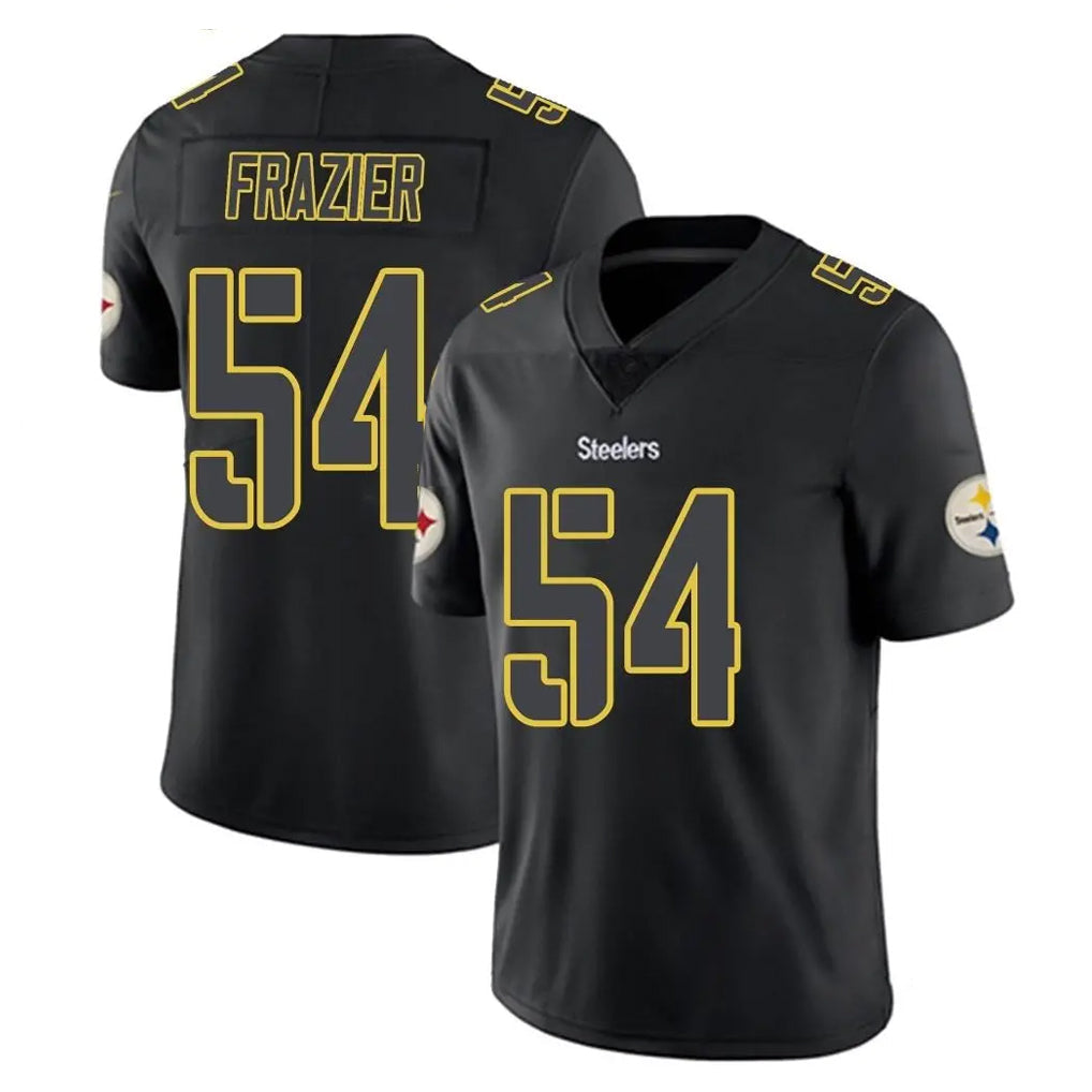 Davalo P.Steelers #54 Zach Frazier Player Black Impact Limited Home Game Stitched Jerseys