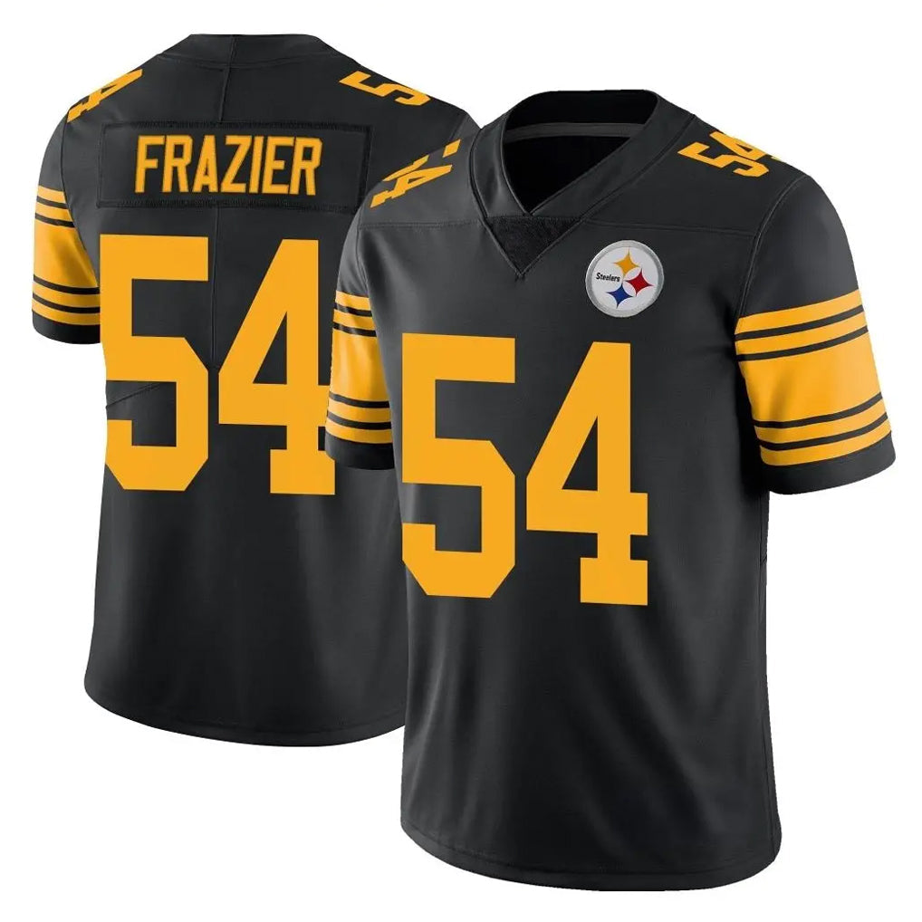 Davalo P.Steelers #54 Zach Frazier Player Black Limited Color Rush Home Game Stitched Jerseys