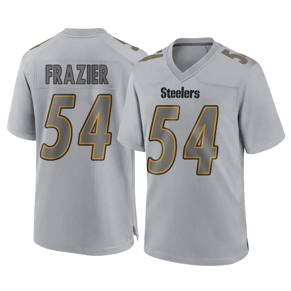 Davalo P.Steelers #54 Zach Frazier Player Gray Atmosphere Fashion Home Game Stitched Jerseys